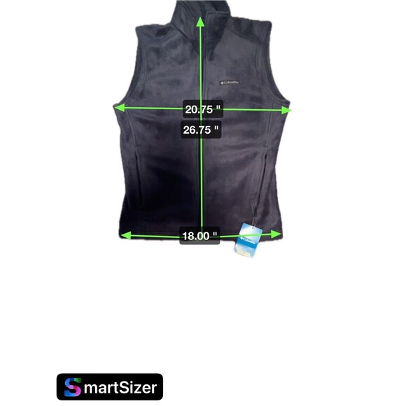 Columbia Vest Blue Fleece Steens Mountain Sleeveless Full Zip Mens Size Small - Picture 3 of 4